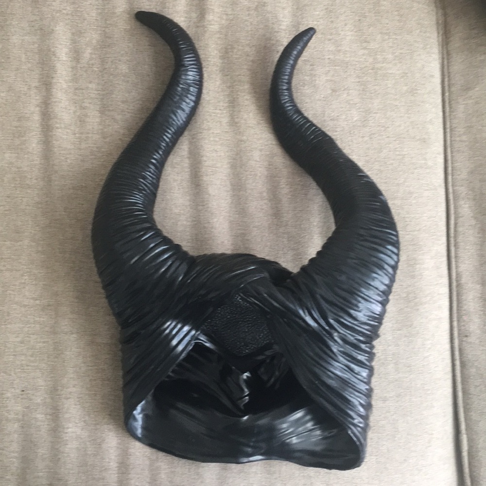 Maleficent horns costume for Halloween!